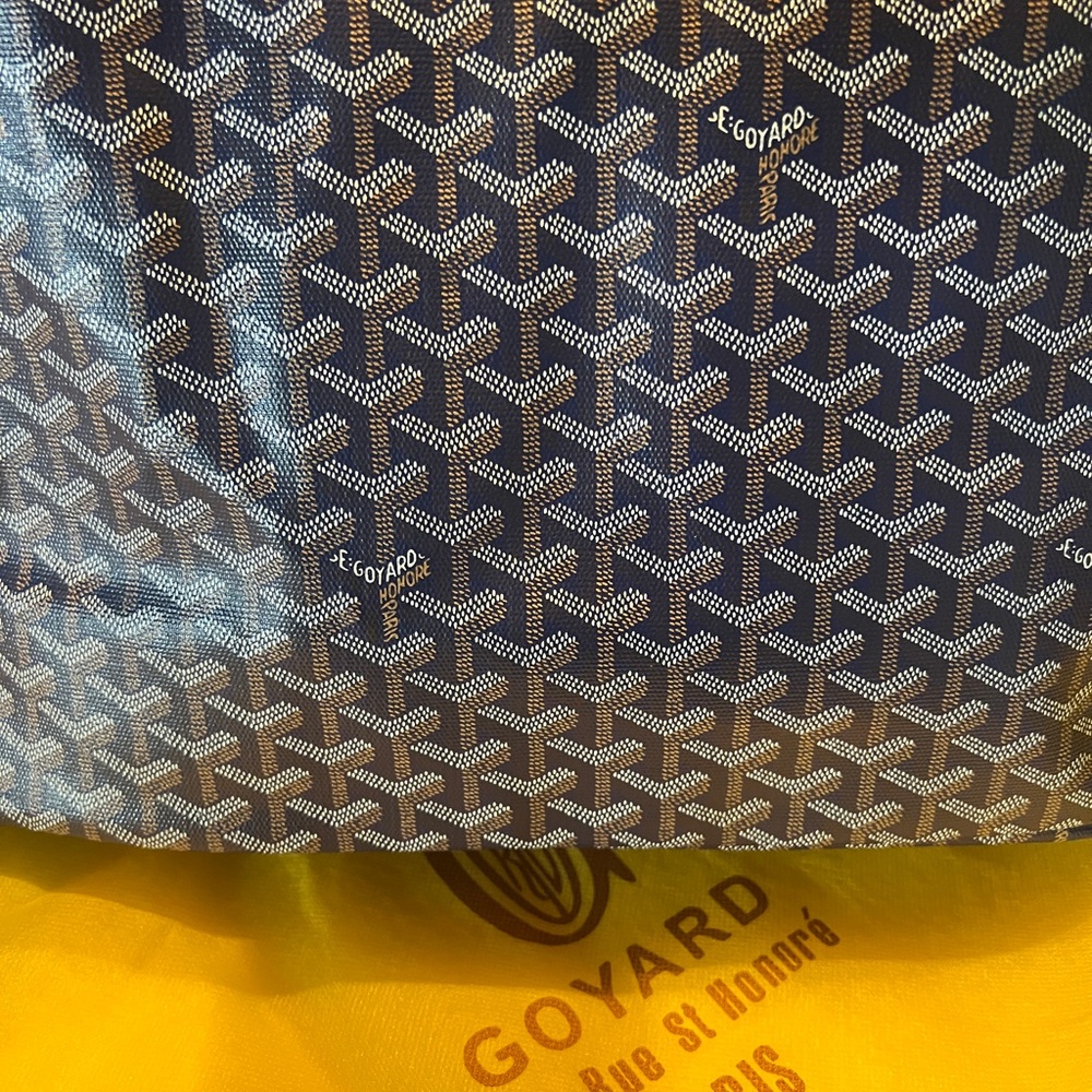 Goyard Blue Monogram Tote